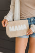 The Darling Effect "Mama" Sherpa Pouch- Tan