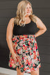 Abundant Beauty Floral Dress- Black