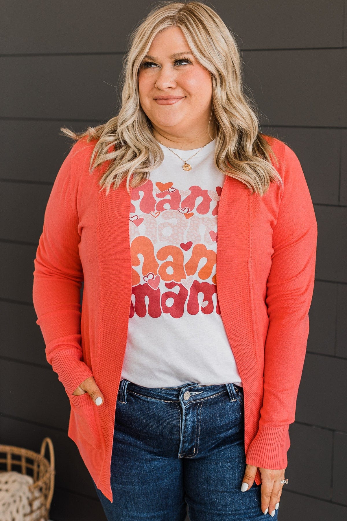 Burnt orange online cardigan plus size