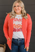 As Easy As Can Be Cardigan- Coral
