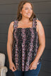 Perfect Afternoon Smocked Tank Top- Black