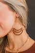 Going For Glamorous Teardrop Earrings- Gold