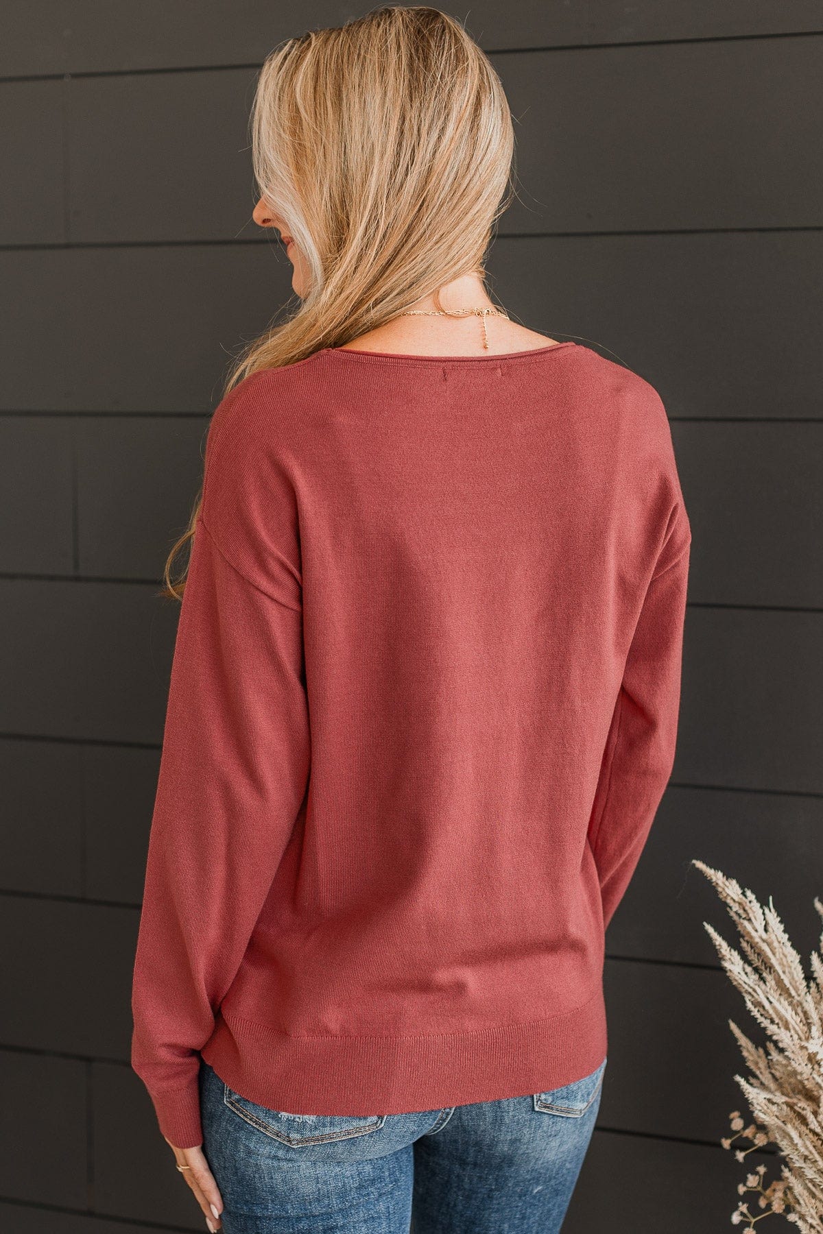 Infatuated With You Knit Sweater Rust The Pulse Boutique