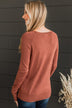 Whatever You Want Knit Sweater- Brick