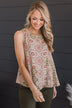 Learn To Love Floral Tank Top- Cream & Olive