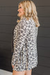 Memorable Love Leopard Print Cardigan- Cream