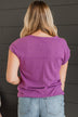Forever Bliss Knit Top- Dark Orchid