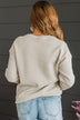 "Here Comes The Sun" Crew Neck Pullover- Beige