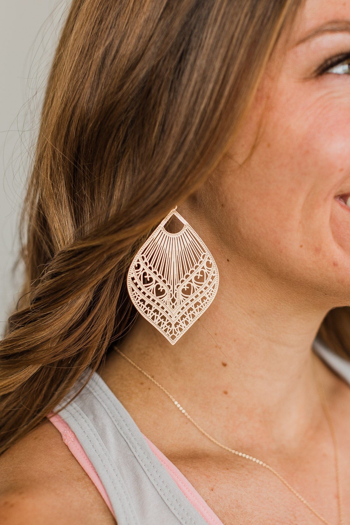 Favorite Memories Dangle Earrings- Gold