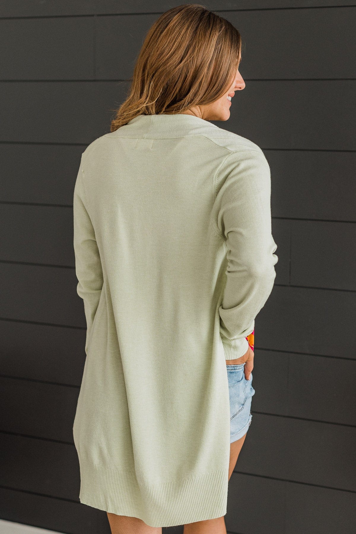 Lovely New Day Knit Cardigan- Pale Green