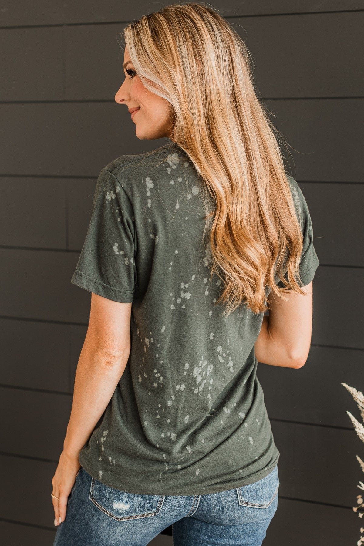 "Wild + Free" Graphic Tee- Charcoal