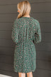 Wonderful Weekend Floral Dress- Hunter Green