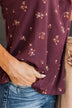 Hopelessly Yours Floral Tank Top- Plum