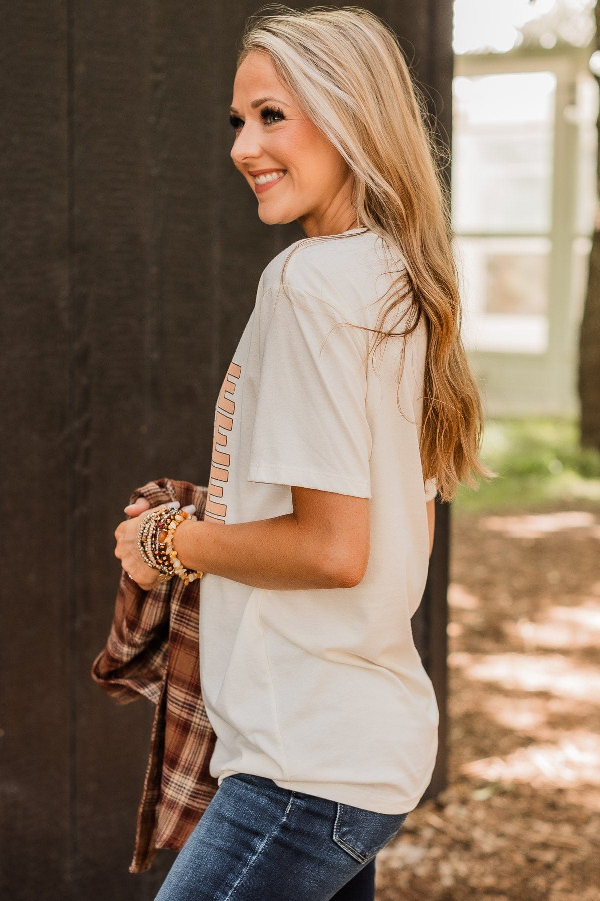"You Had Me At Coffee" Graphic Tee- Ivory