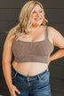 Irresistible Charm Cropped Tank Top- Mocha