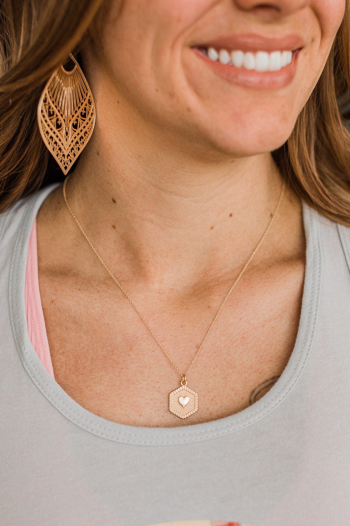 All The Affection Chain Necklace- Gold