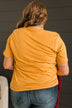 "Flannels & Fireside" Graphic Tee- Mustard