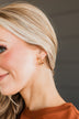 Sweet Moments C-Hoop Earrings- Gold