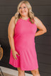 Sweeten The Day Knit Dress- Bright Pink