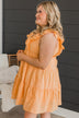 Greatest Feeling Tiered Dress- Sherbet