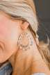 Perfectly Charming Teardrop Earrings- Grey
