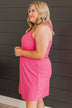 Sweeten The Day Knit Dress- Bright Pink