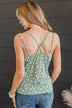 Just A Crush Floral Tank Top- Sage