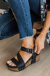 Very G Shayne Wedge Sandals- Black