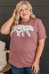 Mama Bear Graphic Tee- Mauve