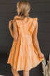 Greatest Feeling Tiered Dress- Sherbet