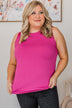 On Second Glance Tank Top- Deep Fuchsia