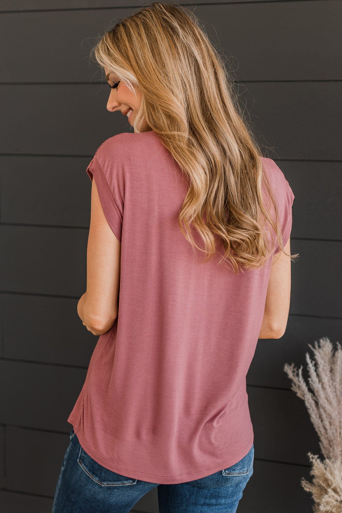 All In Favor Knit Top- Mauve
