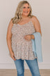 In A Minute Smocked Floral Tank Top- Pale Blush & Blue