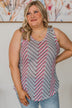 In The Mix Knit Tank Top- Grey & Neon Pink