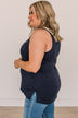 Doesn't Have To Be Goodbye Pocket Tank- Navy