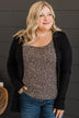 Found Myself Open Front Knit Cardigan- Black