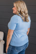 More To Come Knit Top- Periwinkle