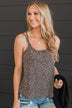 Just A Crush Tank Top- Leopard Print