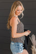 Just A Crush Tank Top- Leopard Print