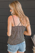 Just A Crush Tank Top- Leopard Print
