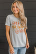 "Oh Sunny Days" Graphic Tee- Grey
