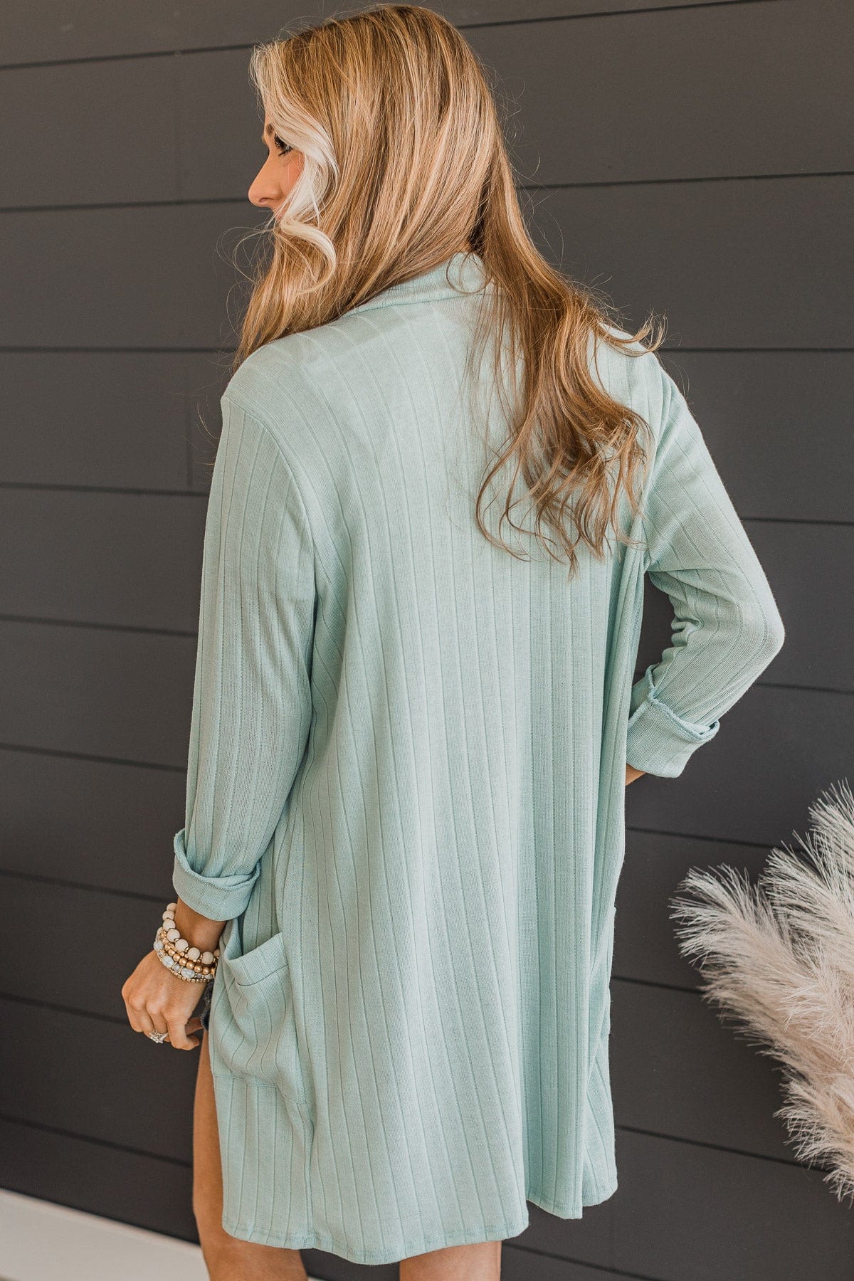 Anything For Love Knit Cardigan- Light Mint