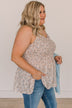 In A Minute Smocked Floral Tank Top- Pale Blush & Blue