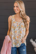 Found My Way Floral Tank Top- Light Blue