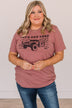 "Let's Get Lost" Graphic Tee- Mauve
