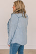 In The Meantime Button Up Chambray Top- Light Denim