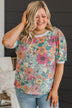 Paint The Town Floral Knit Top- Multi-Color