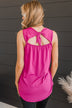 On Second Glance Tank Top- Deep Fuchsia