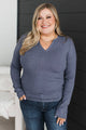 Casual Adventures Long Sleeve Top- Skipper Blue