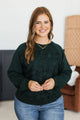 Worth Remembering Lightweight Pullover Top- Dark Green